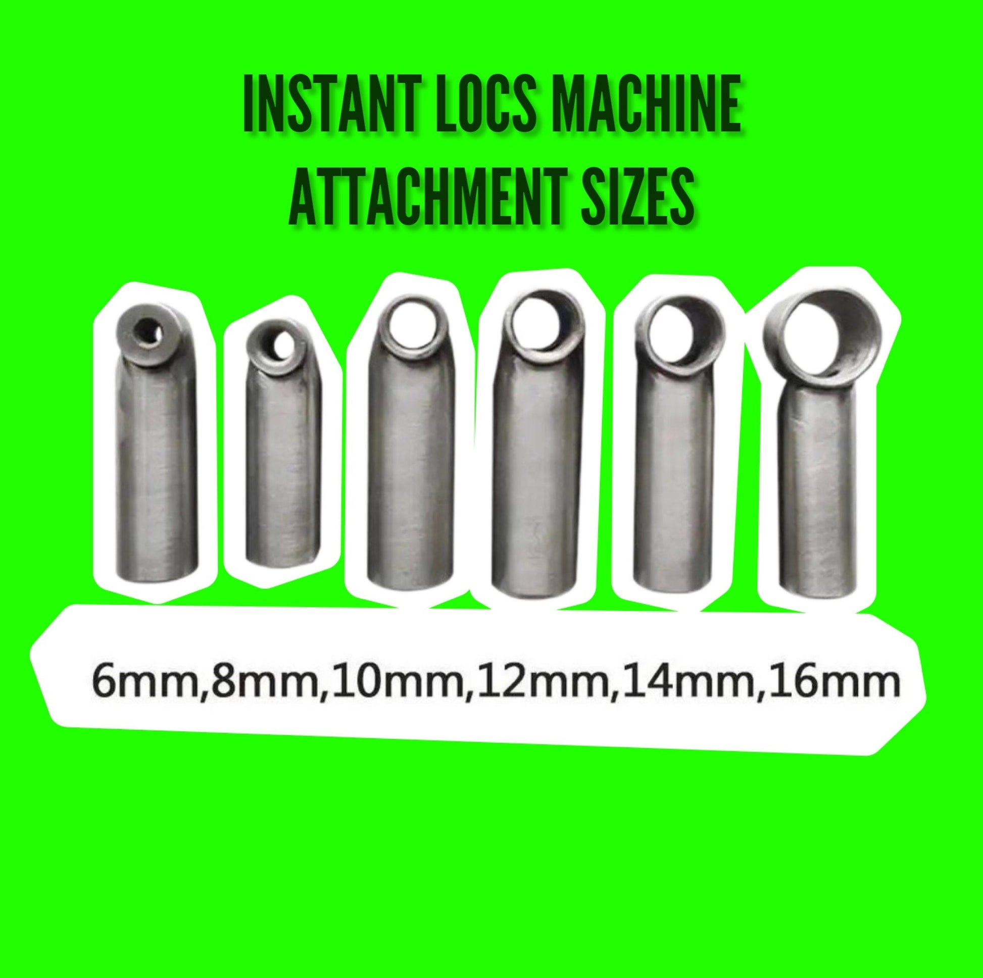 Instant Loc Machine AUTOMATIC Dreadlock Machine Loc Extensions Maker for Dreadlocks Dreads Locs Tools Loctician Gift 6 Size Attachments BAG
