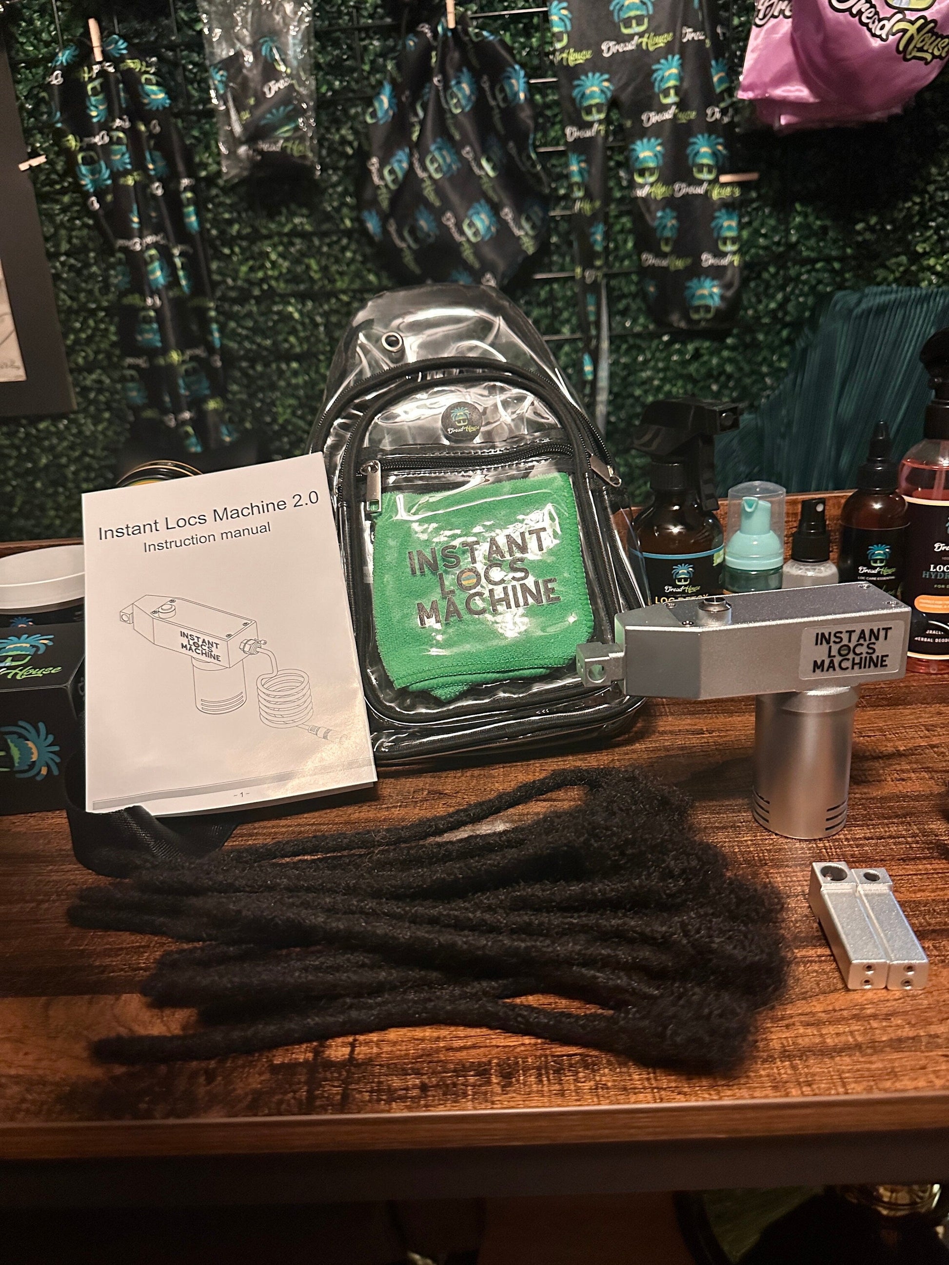 New Instant Locs Machine 2.0 Instant Loc Machine Upgraded Dreadlock Machine Loc Extensions Dreadlock Extensions Dreadlock Machine + Bag