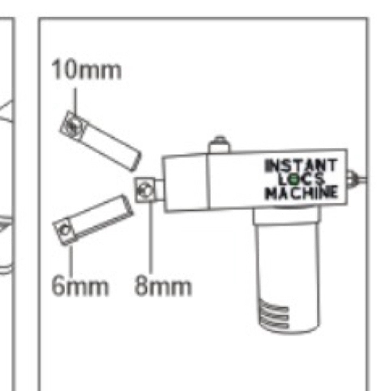 New Instant Locs Machine 2.0 Instant Loc Machine Upgraded Dreadlock Machine Loc Extensions Dreadlock Extensions Dreadlock Machine + Bag